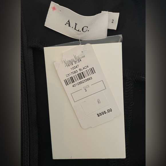 A.L.C. Grommet Laced Asymmetrical Neckline Dress - NWT - Picture 8 of 10